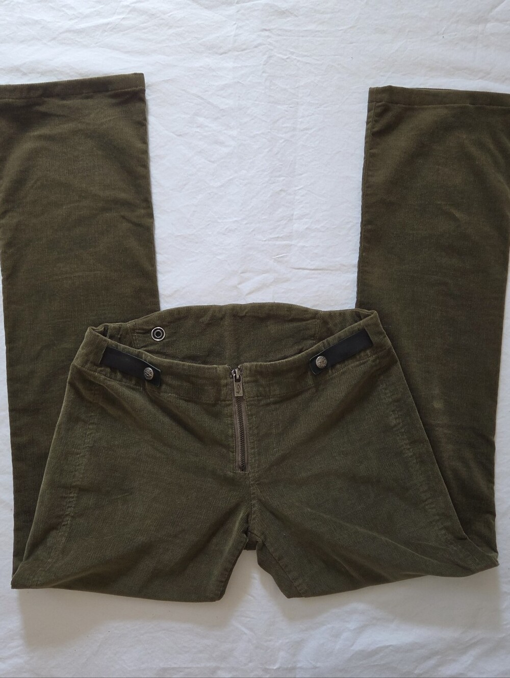 VTG 2000's Diesel | Low-Rise Olive/Khaki Green Corduroy Pants | Sz 27